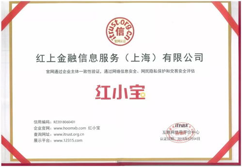 紅小寶榮膺互聯(lián)網(wǎng)信用AAA級(jí)企業(yè)，企業(yè)信用評(píng)級(jí)服務(wù)再樹典范